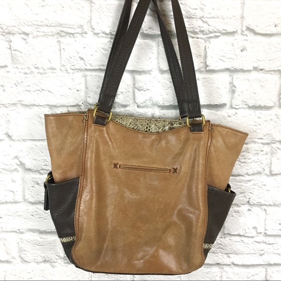 The Sak Kendra Snakeskin Mixed Leather Handbag - Picture 5 of 5